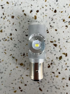 LED BA20D 6V 12V AC DC 25W 35W Lampe Birne kalt weiss Simson Zündapp DKW IFA - Bild 1 von 6