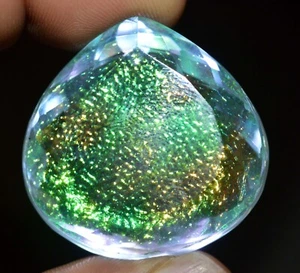 115 Cts Natural Certified Heart Cut Monarch Fire Opal Doublet Loose Gemstone - Picture 1 of 5