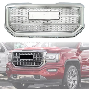 Chromed Grille For 2016 2017 2018 GMC Sierra 1500 Front Upper Grill 2019 Limited - Picture 1 of 8