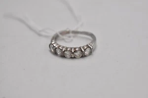 Sterling Silver Cubic Zirconia Gemstone Ring – Size M – Hallmarked - Picture 1 of 24