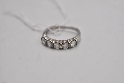 Sterling Silver Cubic Zirconia Gemstone Ring – Size M – Hallmarked - Image 1 of 4