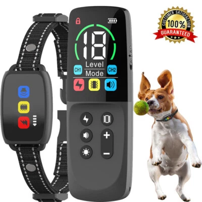 MARKENLOS Hund Ausbildung Erziehungshalsband Fernbedienung Training Ton Vibration Schock