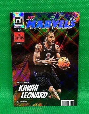 2022-23 PANINI DONRUSS KAWHI LEONARD NET MARVELS DIAMOND PARALLEL CLIPPERS - Image 1 of 2