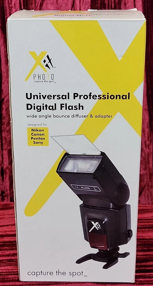 NIB NIP XIT XTUNVFL5 Universal Professional Digital Flash with Bounce/Swivel - Image 1 of 4