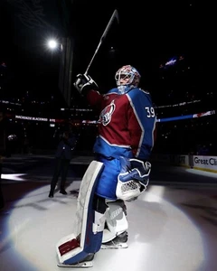 Mackenzie Blackwood 2025 Playoff Shutout Raise Colorado Avalanche 8x10 NHL Photo - Picture 1 of 1