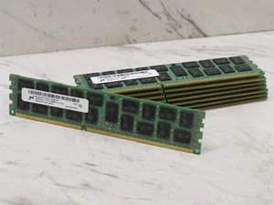 LOT OF 8 8GB 2RX4 PC3-12800R-11-11-E2 MICRON SERVER MEMORY RAM - Picture 1 of 3