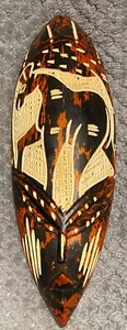 african decorative mask in black and colors 11.5 inches - Picture 1 of 1
