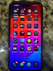 TIK TOK INSTALLED!! Apple iPhone 15 Pro Max - 256 GB - Black (T-Mobile) - Picture 1 of 3