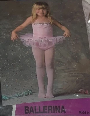 Disfraz de bailarina Mardi Gras niñas edades 12-14 rosa una pieza Foto 1 de 4