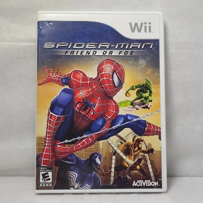 Spider-Man: Friend or Foe (Nintendo Wii) CIB Complete w/ Manual - TESTED - Image 1 of 4