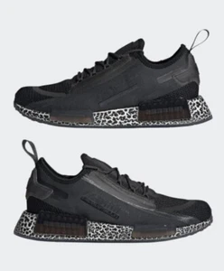 Nuevo con etiquetas Adidas Originals Hombre Talla 11 NMD R1 Spectoo Negro Gris Zapatillas Zapatos GZ9265 - Imagen 1 de 8