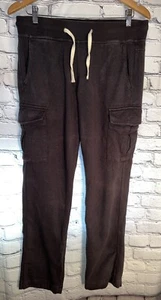 Mens Navy 4 Pocket Drawstring Cotton Sweat Pants Medium Who AU - Picture 1 of 18