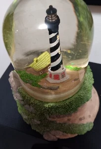 Vintage Westland Lighthouse Snow Globe music Box "You Light Up My Life"- Wind up - Picture 1 of 7