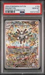 Magneton Surging Sparks Elite Trainer Box SVP Promo Holo PSA 10 GEM MINT ENG 159 - Foto 1 di 2