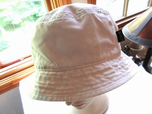 J. CREW VTG BUCKET HAT L/XL NEVER WORN COTTON TWILL UNISEX NATURAL COLOR PHOTOS - Picture 1 of 7