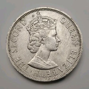 1961 Malaya And British Borneo 50 Cents Old World Coin KM 4.1 (stk810) - Picture 1 of 3