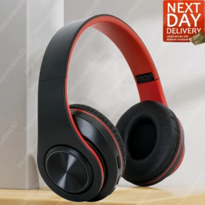 Wireless Bluetooth Headphones with Noise Cancelling Over-Ear Earphones 5.0 UK - Image 1 of 4