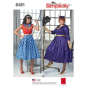 SIMPLICITY SEWING PATTERN 8481 MISSES WOMENS WONDER WOMEN BAT COSTUME SIZE 10-18 - Picture 1 of 10