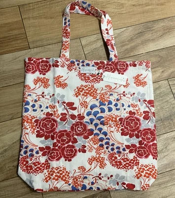 ONE HUNDRED STARS Confetti scarlet large  canvas tote bag. New with Tags  - Image 1 of 3