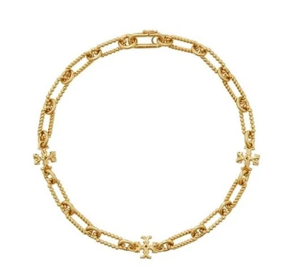 ¡NUEVO!  Collar Choaker Tory Burch Oro Roxanne Eslabones Foto 1 de 4