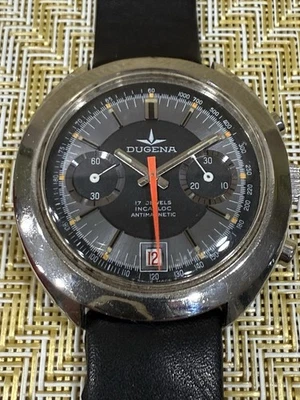 Dugena Dato Vintage Chronograph Watch 7734 Valjoux - Clean ! - Image 1 of 4