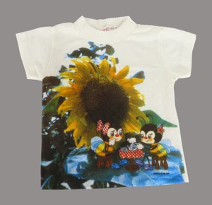 VTG Health Tex T-Shirt 1975 BUMBLE BEE TEA PARTY Sunflower Bugs Cartoon Date 3T - Picture 1 of 8