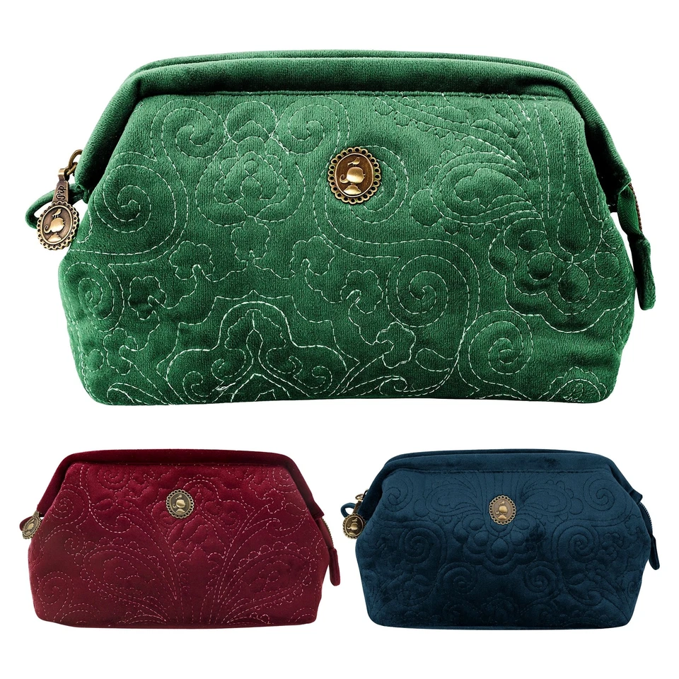 Pip Studio Damen Kosmetiktasche Kulturbeutel Cooper Cosmetic Purse Small Velvet