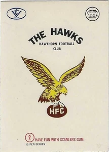 Pegatina emblema Scanlens Club 1973 (2) Hawthorn - Imagen 1 de 2