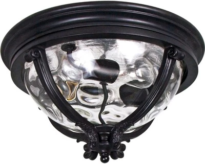 Maxim Lighting 41420WGBK Camden VX 3 Light 16 inch Black Outdoor Ceiling Mount - Image 1 of 2