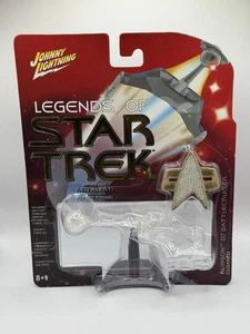 Johnny Lightning Legends of Star Trek Klingon D7 Battlecruiser Cloaked w/ Stand - Picture 1 of 6