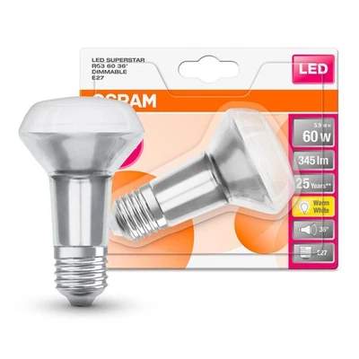 Osram LED Glas Reflektor R63 5,9W = 60W E27 927 warmweiß 2700K Ra>90 DIMMBAR - Bild 1 von 4