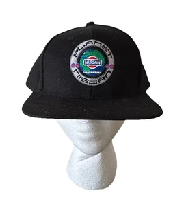 Vintage 90’s Planet Nissan Black Hat Black Nissin Snapback Cap NWOT RARE Cars - Picture 1 of 8