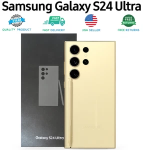 Open Box- Samsung Galaxy S24 Ultra - 512 GB - Titanium Yellow (Unlocked) - Picture 1 of 13