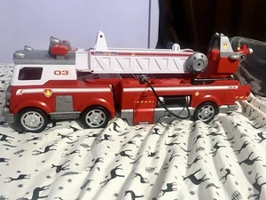 Paw Patrol Rescue Fire Truck Extendable Ladder Lights Sound comes With Marshall - Picture 1 of 22