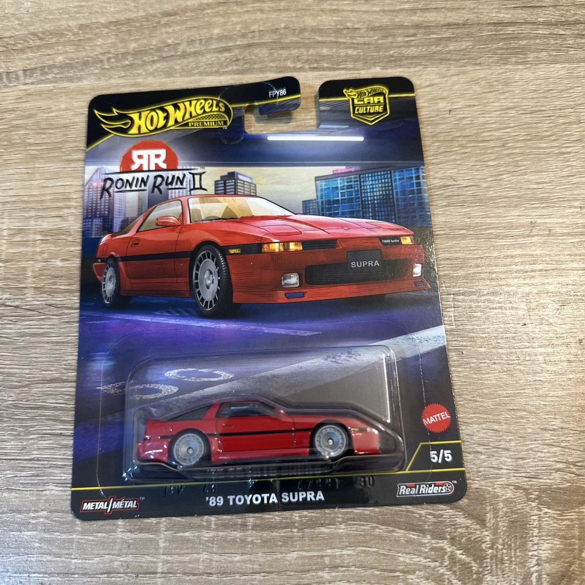 Imtfzct 1/36 Toyota Supra Modellauto – Mit Pull-Back Funktion, Türen öffnen, Rot