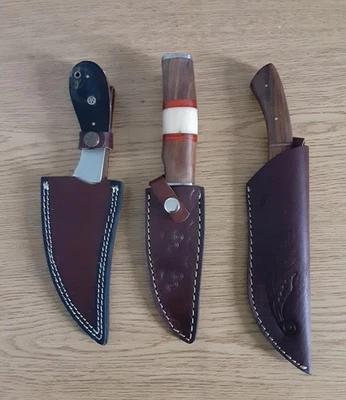 Lote de 3 cuchillos de hoja fija sin marca  Foto 1 de 4