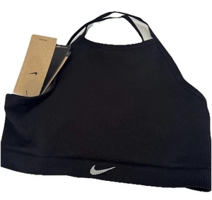 Nuevo Sujetador Deportivo Nike Para Mujer Indy Soporte Ligero Sin Acolchado Negro, Acanalado, Pequeño - Imagen 1 de 3