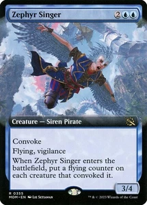 Zephyr Singer Foil (355) Extended Art March of the Machine MOM MTG Magic - Imagen 1 de 1