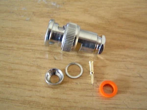 BNC 50 Ohm Line Plug Easy Assembly 3 pieces OM0734 - Picture 1 of 1
