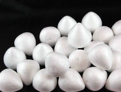 10 Solid Polystyrene Styrofoam 5XL Large Rose Flower Bud Cone 52 x 41 mm  - Image 1 of 4