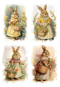 Reispapier-Motiv Strohseide-Decoupage-Ostern-Hase-19646 - Bild 1 von 1