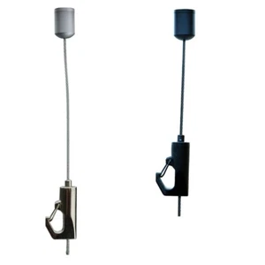 Screw in ceiling hook hanging kit for light fittings poster bars signs wire - Picture 1 of 6