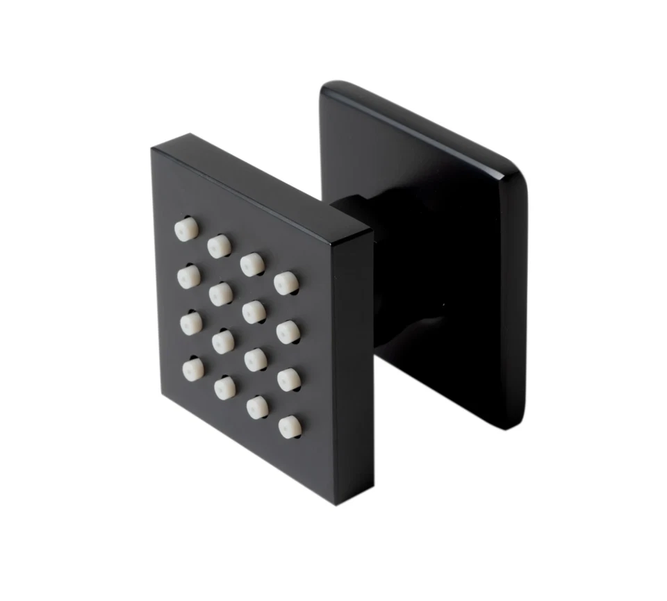 Spray corporal cuadrado de latón de una sola función marca ALFI AB3820-BM - negro mate Foto 1 de 1