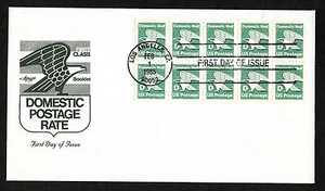 #2113a (22c) "D" Eagle Booklet Pane - Artmaster FDCBP10 - Picture 1 of 2