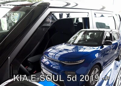 DEFLETORES DE VENTO PROTETORES DE CHUVA NO CANAL QUE SE ENCAIXAM EM KIA SOUL 2020-2026 - Imagem 1 de 3