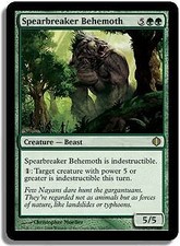 Spearbreaker Behemoth Shards of Alara PLD Green Rare MAGIC MTG CARD ABUGames