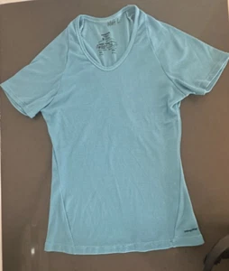 Patagonia Capilene baselayer *light blue* Womens SMALL Shirt * Cool Lightweight - Picture 1 of 6