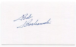 Bob Borkowski Signed 3x5 Index Card Autographed Baseball Chicago Cubs Cincinnati - Picture 1 of 2