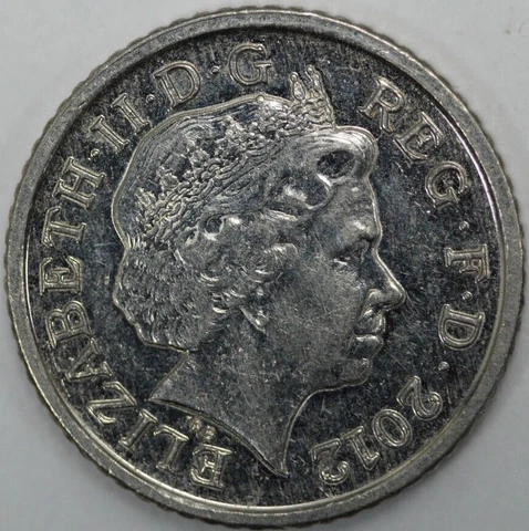 2012 Great Britain 5 Pence, Queen Elizabeth II (#1) Cover