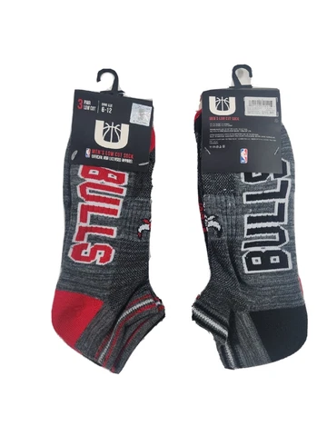 CHICAGO BULLS NBA Quarter Cut Socks 6 PAIR PACK MENS Size 6-12 NEW NWT Cover